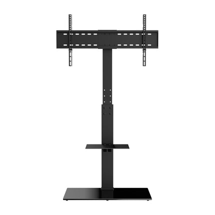Floor TV Stand Mount, Swivel, Height-Adjustable 32-85 Inch