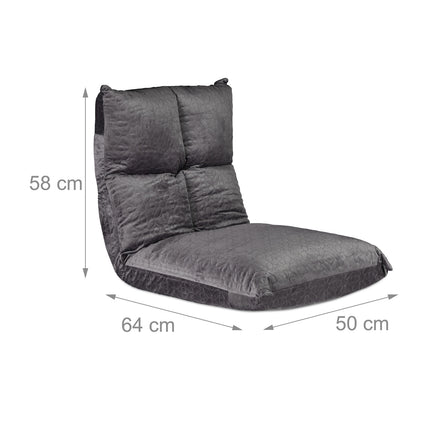 Floor chair with adjustable backrest