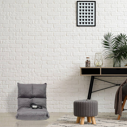 Floor chair with adjustable backrest