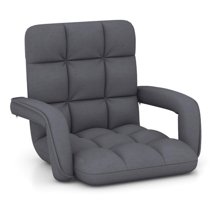Floor chair with adjustable backrest & padded seat Bondensofa relaxation chair