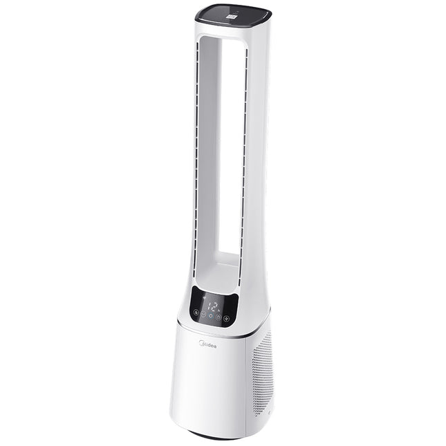 Floor fan 2 in 1 with air purifier White
