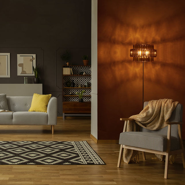 Floor lamp crystal gray