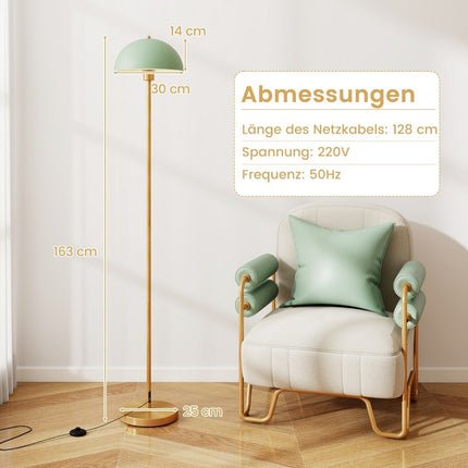 Floor lamp living room 163cm E27 socket floor lamp with shatterproof lampshade