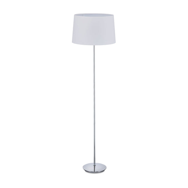 Floor lamp with fabric shade