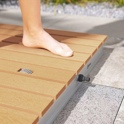 Outdoor Floor Shower, Adjustable Jets, Aluminum Base, 4m Height
