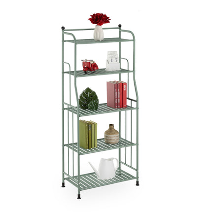 Floor-standing shelf with 5 shelves