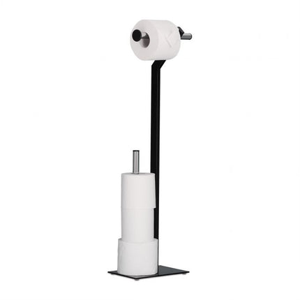 Floor-standing toilet paper holder