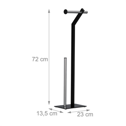 Floor-standing toilet paper holder