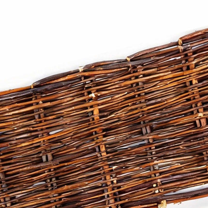 Flower Bed Edging, Willow Wicker Border With Pegs