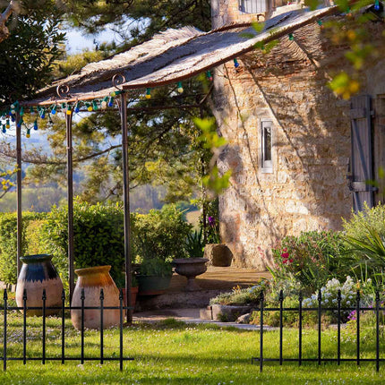 Flower Bed Fence 4 Piece Set
