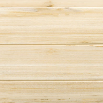 Wooden flower box with two sections for plants, 244x61.5x27cm