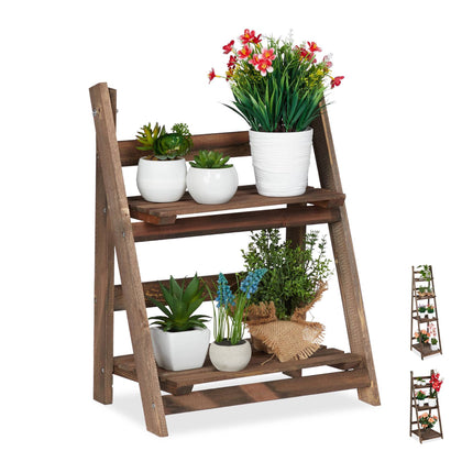 Flower Stairs Wood Dark Brown