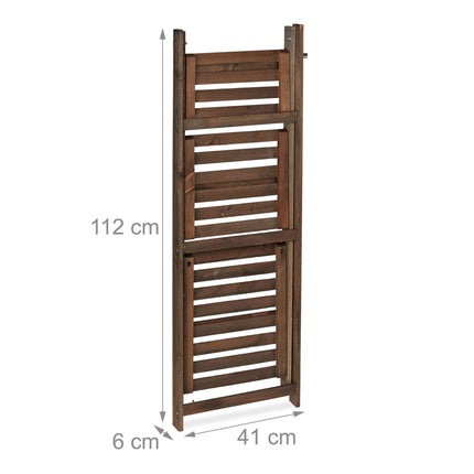 Flower Stairs Wood Dark Brown