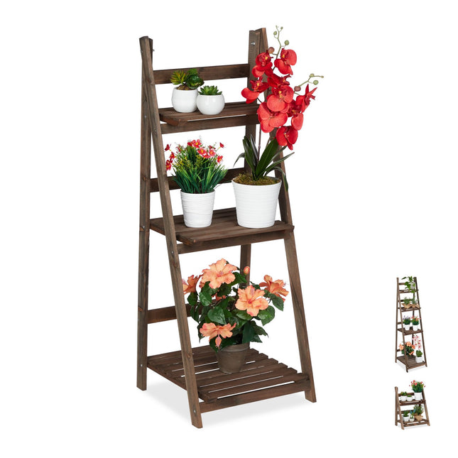 Flower Stairs Wood Dark Brown