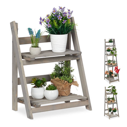 Flower Stairs Wood Grey