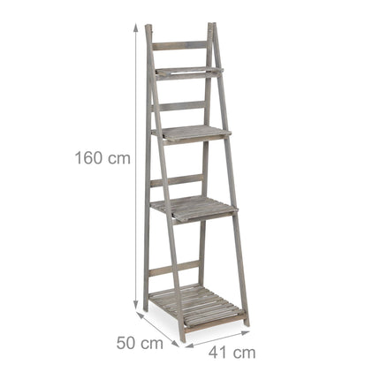 Flower Stairs Wood Grey