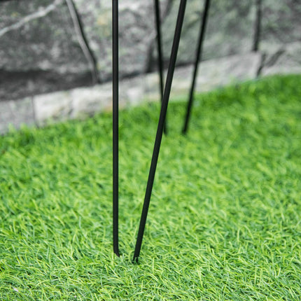 Set of 3 plant stands in black metal for 16 cm pots