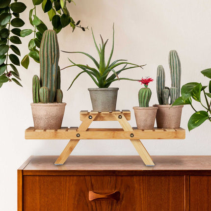 Flower pedestal bamboo