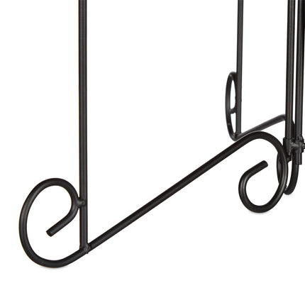Flower pedestal metal 3 shelves