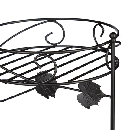 Flower pedestal metal 3 shelves