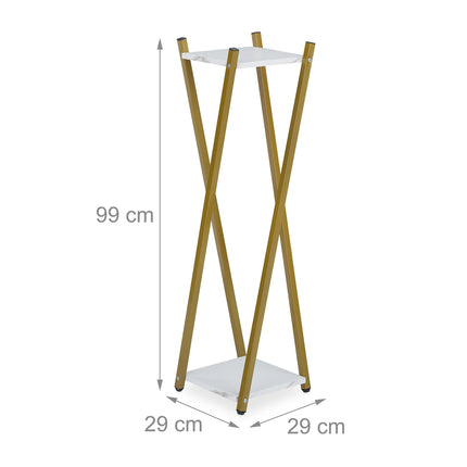 Flower pedestal with 2 levels