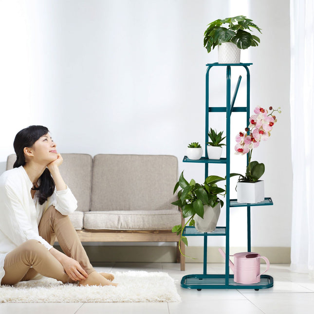 Flower staircase in metal 6 floors