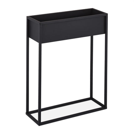 Flower stand in black metal