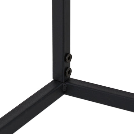Flower stand in black metal