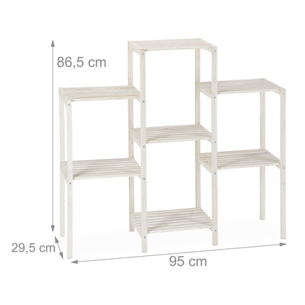 Flower stand wooden white