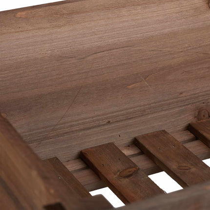 Flower table in dark wood