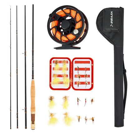 Fly Fishing Rod and Reel Combo, 9 ft IM7 Carbon Kit