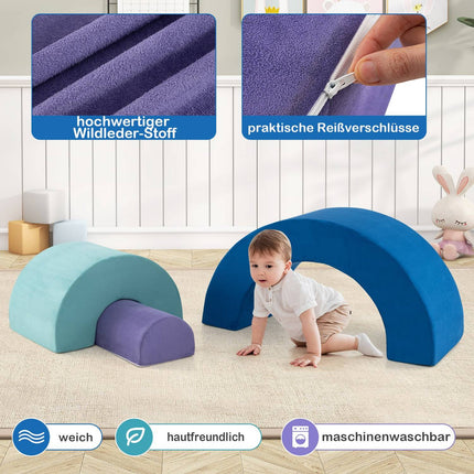 Foam Climbing Blocks Set – 3-Piece, Washable Covers