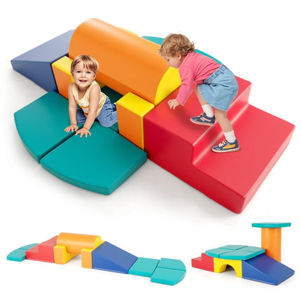 Foam Climbing Blocks Set for Toddlers, 10 Pieces
