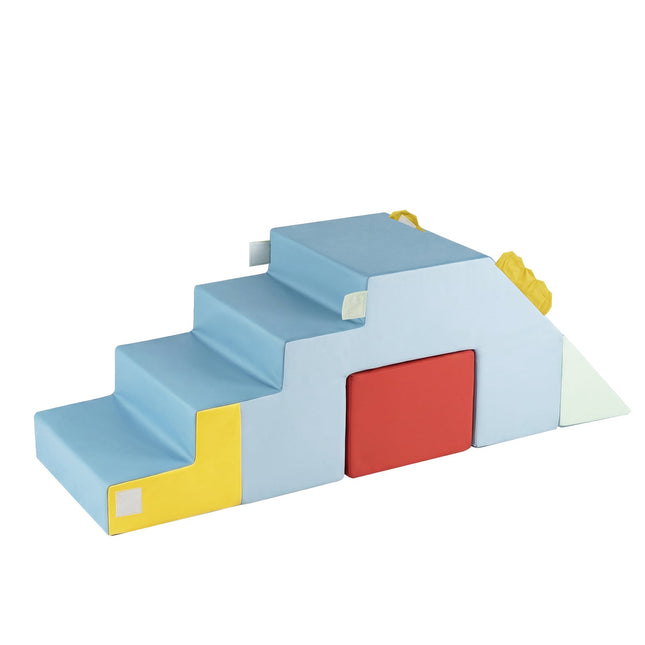Foam Climbing Blocks for Kids with Slide & Steps