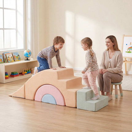 Foam Climbing Blocks for Toddlers, 5-Piece Soft Play Set
