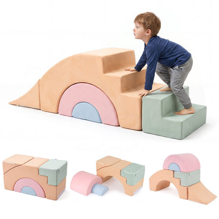 Foam Climbing Blocks for Toddlers, 5-Piece Soft Play Set