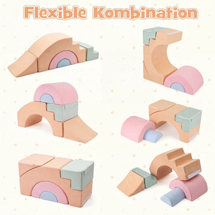 Foam Climbing Blocks for Toddlers, 5-Piece Soft Play Set