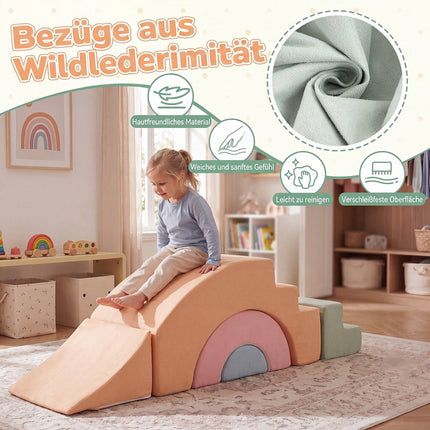 Foam Climbing Blocks for Toddlers, 5-Piece Soft Play Set