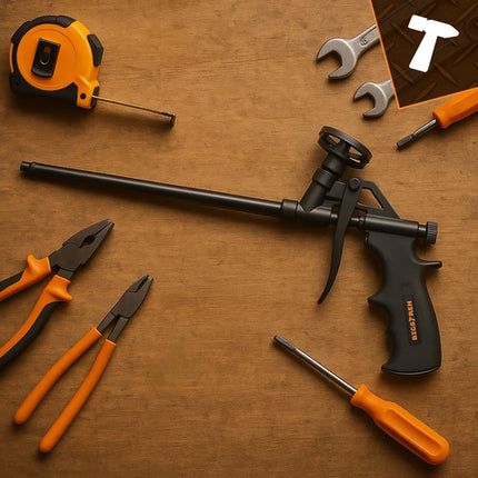 Foam Gun with Adjustable Dispenser, Metal Body, 320mm