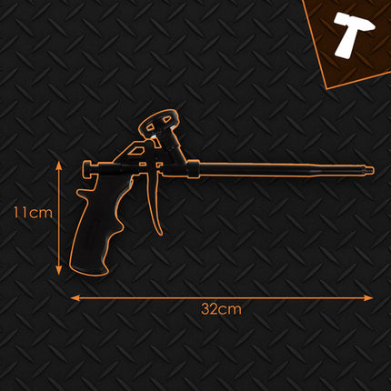Foam Gun with Adjustable Dispenser, Metal Body, 320mm
