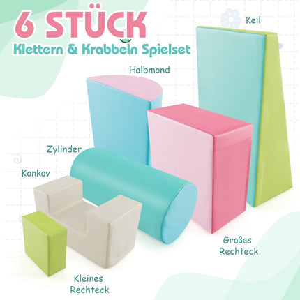 Foam Play Blocks Set – 6 Pieces, Soft & Safe for Kids