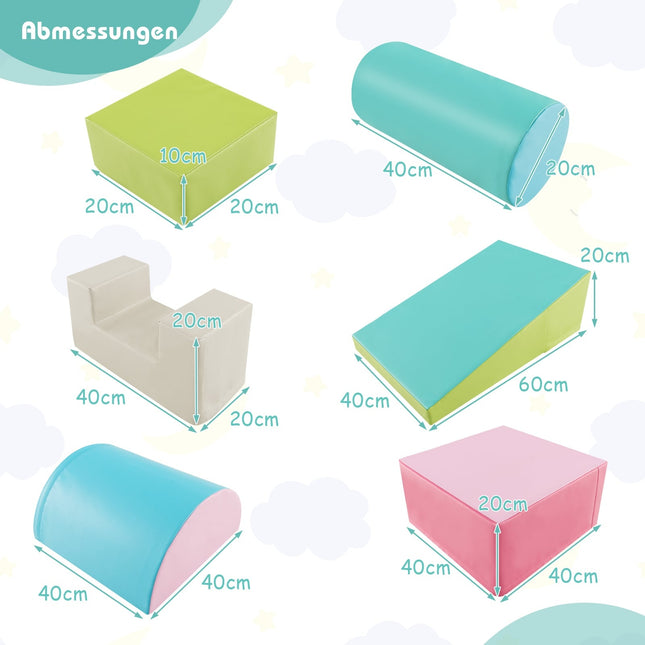 Foam Play Blocks Set – 6 Pieces, Soft & Safe for Kids