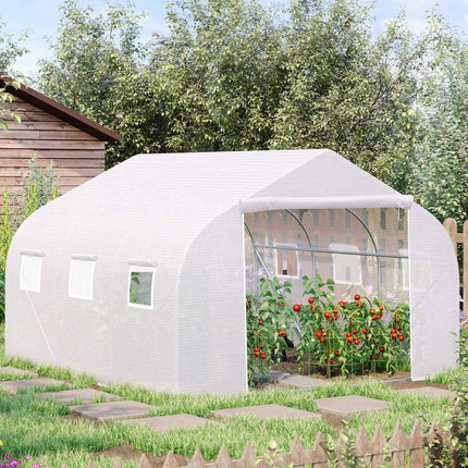 Greenhouse 3.5x3x3m UV-protected, windproof, metal frame