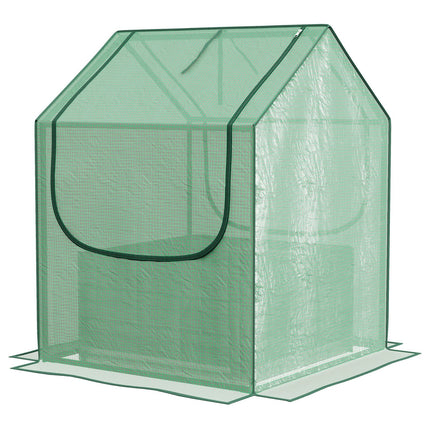 Greenhouse Cold frame with raised bed, 2 windows, 70x70x90cm