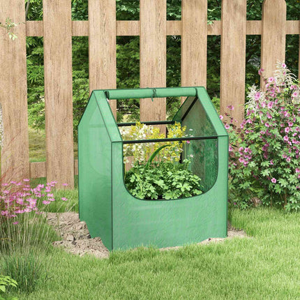 Greenhouse Cold frame with raised bed, 2 windows, 70x70x90cm