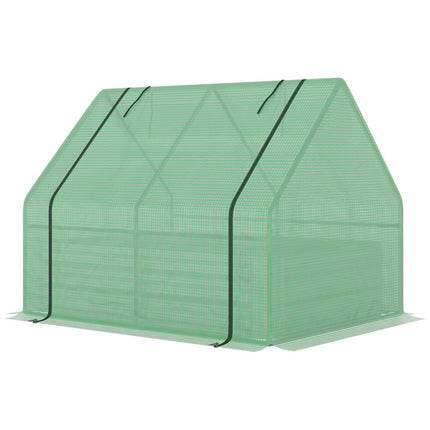 Greenhouse Cold Frame, Roll-Up door, Green, 127x95x92 cm