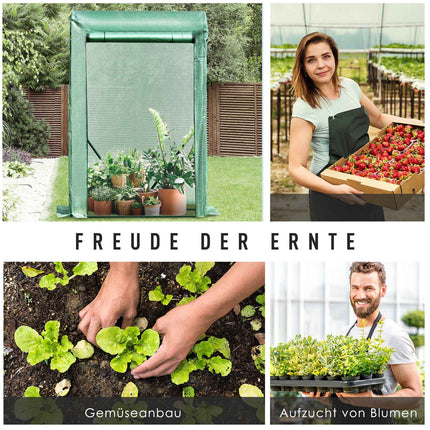 Mini greenhouse, metal frame, PE cover, 100x50x150 cm