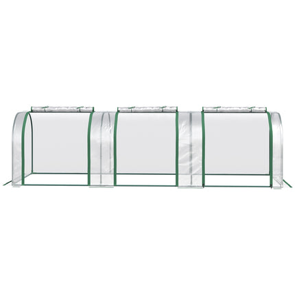 Foil Greenhouse With Door, Steel Frame, 295 x 100 x 80 Cm