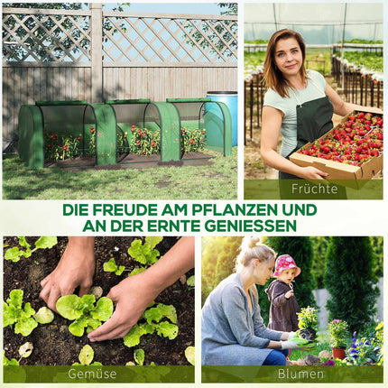 Greenhouse with door - Steel frame, 295 x 100 x 80 cm
