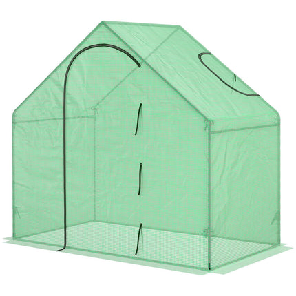 Tomato greenhouse cold frame with window, door - steel, PVC, 180x100x168 cm